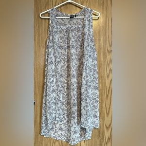 Cruel Denim Long Floral Sleeveless Duster